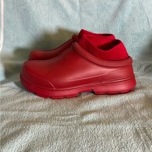 UGG Tasman X Clogs Samba Red Waterproof Slip on Clogs Rain Boots